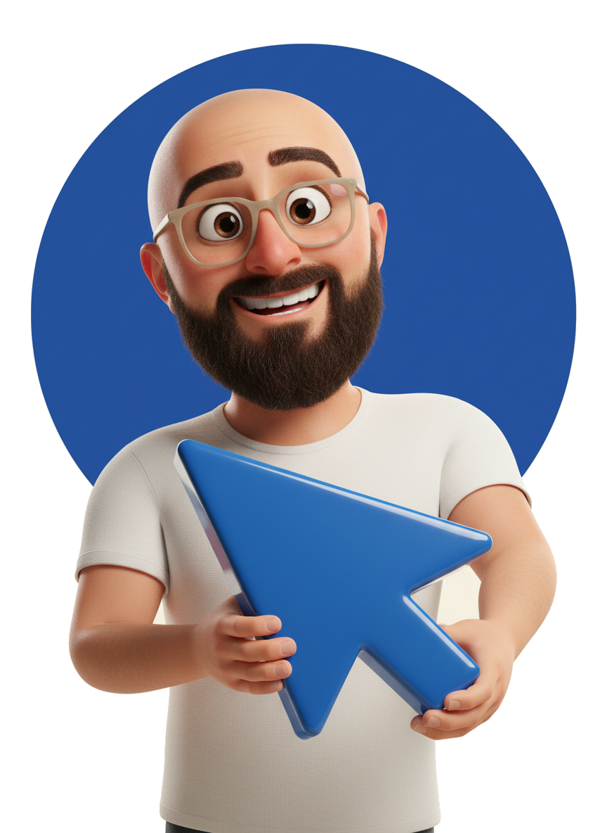 Florin Stoian, holding a cursor